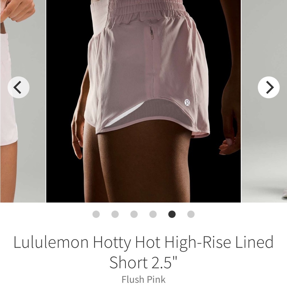 Lululemon sz 8 Hotty Hot Shorts Flush Pink tennis running loungewear barbiecore - Picture 11 of 16